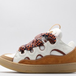 Lanvin Curb Sneaker White Brown