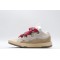 Lanvin Curb Sneaker Beige Brown Red