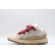 Lanvin Curb Sneaker Beige Brown Red