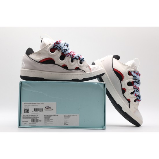 Lanvin Curb Sneaker Light Grey Blue Black Red