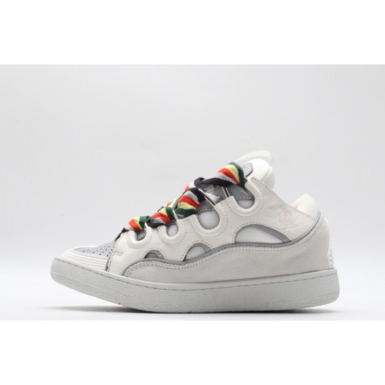 Lanvin Curb Sneaker White Grey Bulticolor