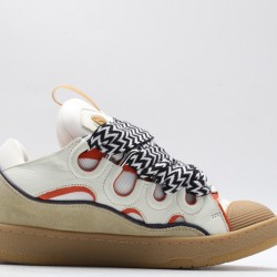 Lanvin Curb Sneaker White Black Red