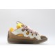 Lanvin Curb Sneaker White Yellow Pink