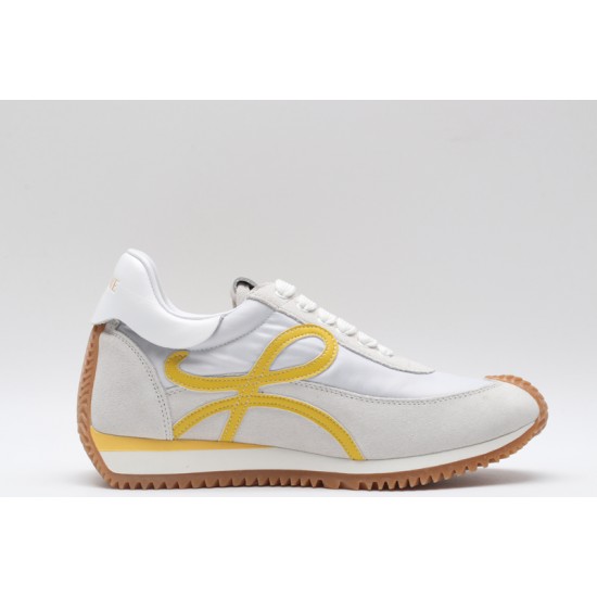 Loewe Flow Runner Low White Grey Yellow