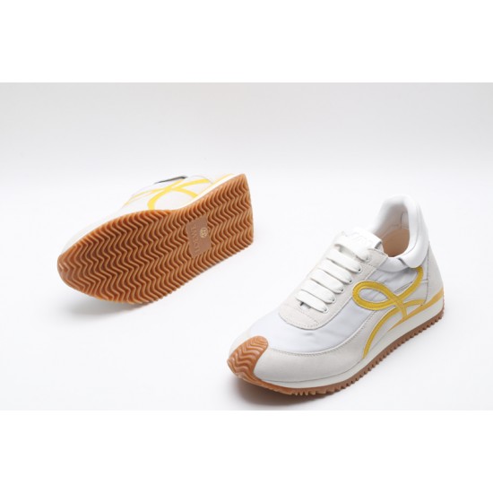 Loewe Flow Runner Low White Grey Yellow