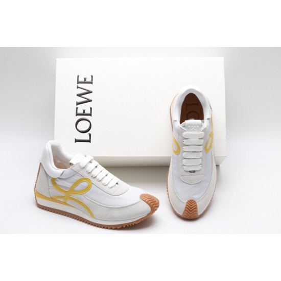 Loewe Flow Runner Low White Grey Yellow