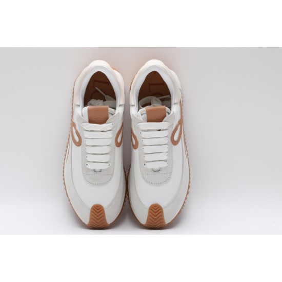 Loewe Flow Runner Low White Dark Curry