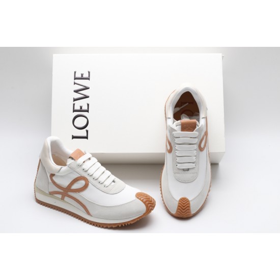 Loewe Flow Runner Low White Dark Curry