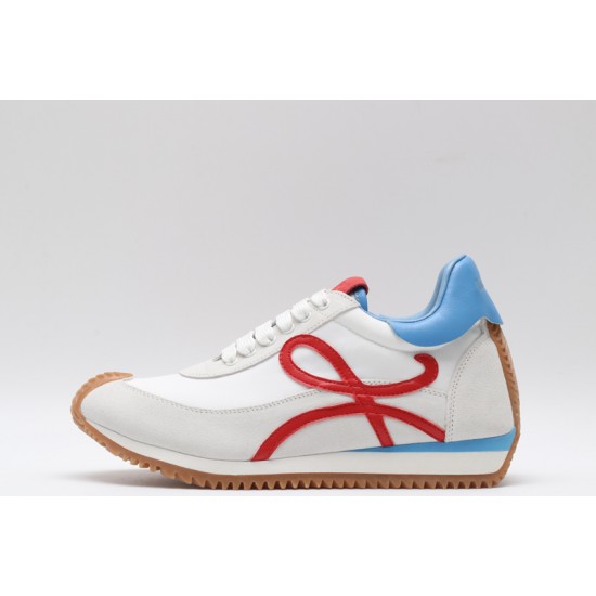 Loewe Flow Runner Low White Red Grey Blue