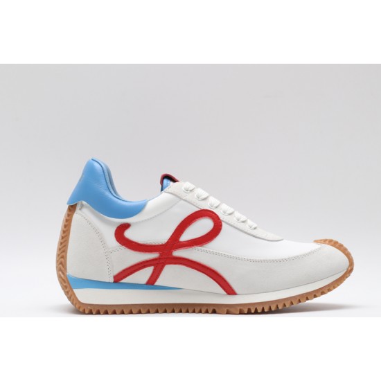 Loewe Flow Runner Low White Red Grey Blue