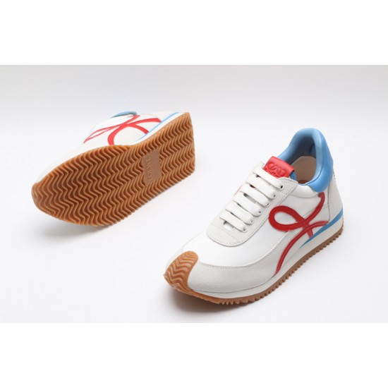 Loewe Flow Runner Low White Red Grey Blue