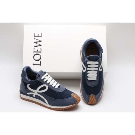 Loewe Flow Runner Low Midnight Navy White Gum