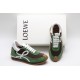 Loewe Flow Runner Low Green Brown White Gum