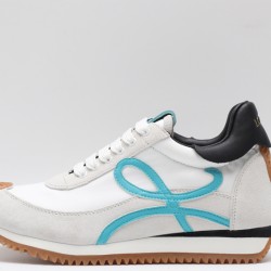 Loewe Flow Runner Low White Grey Sky Blue