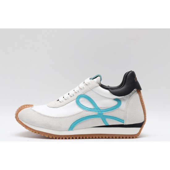 Loewe Flow Runner Low White Grey Sky Blue