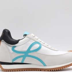 Loewe Flow Runner Low White Grey Sky Blue