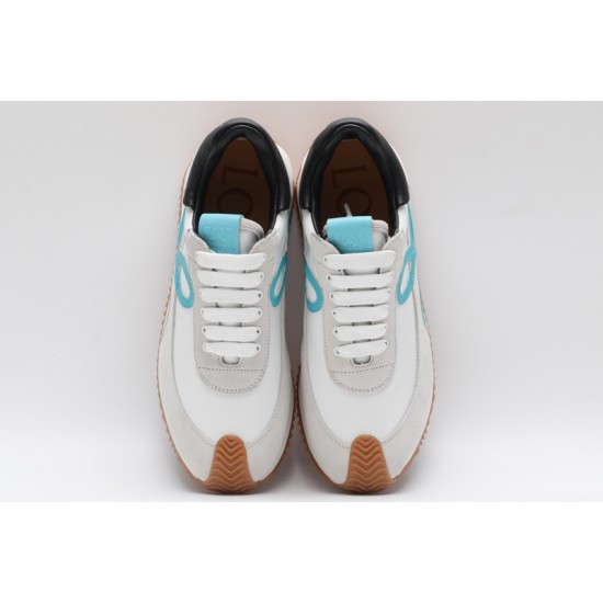 Loewe Flow Runner Low White Grey Sky Blue