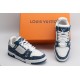 Louis Vuitton LV Trainer Monogram Denim White Blue