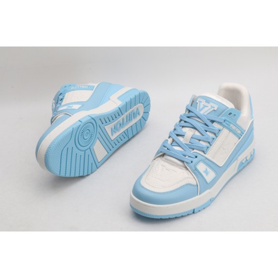 Louis Vuitton LV Trainer White Sky Blue