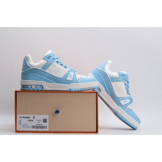 Louis Vuitton LV Trainer White Sky Blue