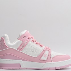 Louis Vuitton LV Trainer White Pink Rose