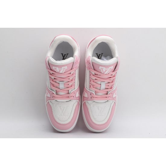 Louis Vuitton LV Trainer White Pink Rose