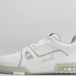 Louis Vuitton LV Trainer White Signature