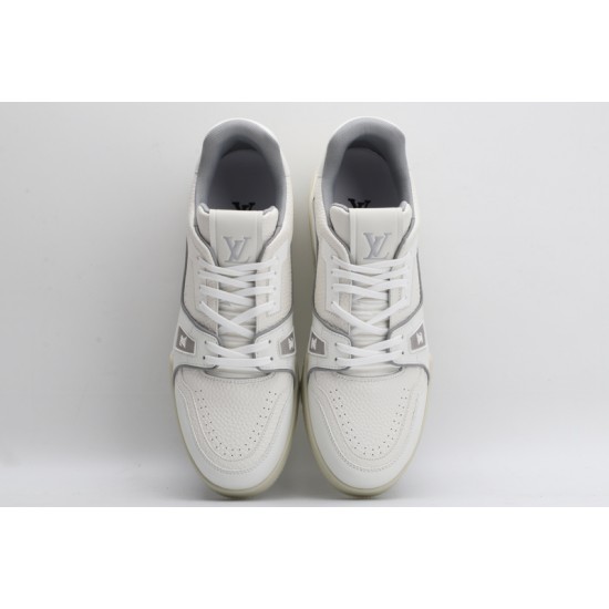 Louis Vuitton LV Trainer White Signature