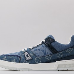 Louis Vuitton LV Trainer Sneaker Denim Monogram