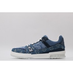 Louis Vuitton LV Trainer Sneaker Denim Monogram