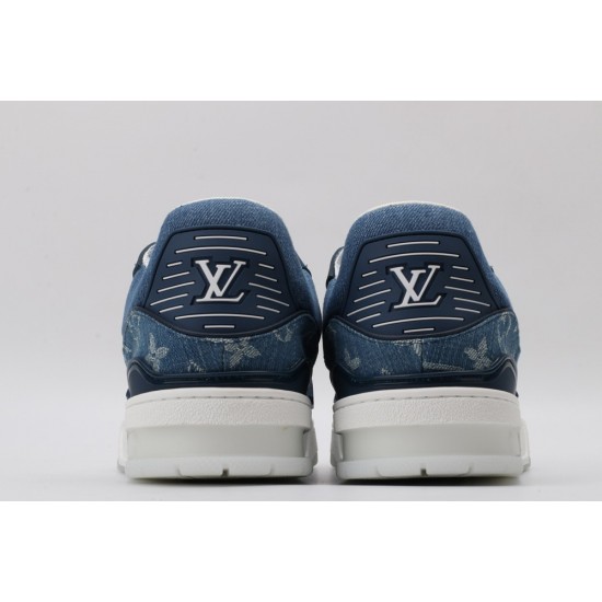 Louis Vuitton LV Trainer Sneaker Denim Monogram