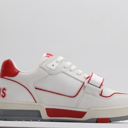 Louis Vuitton LV Trainer White Grey Red