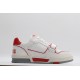 Louis Vuitton LV Trainer White Grey Red