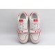 Louis Vuitton LV Trainer White Grey Red