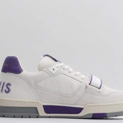 Louis Vuitton LV Trainer White Purple