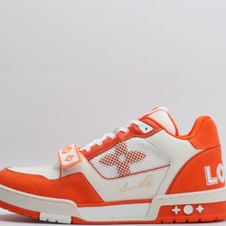 Louis Vuitton LV Trainer Orange White