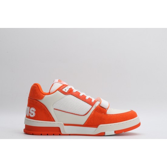 Louis Vuitton LV Trainer Orange White