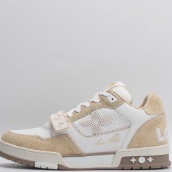 Louis Vuitton LV Trainer Beige White