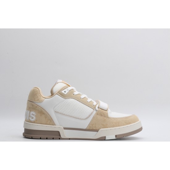 Louis Vuitton LV Trainer Beige White