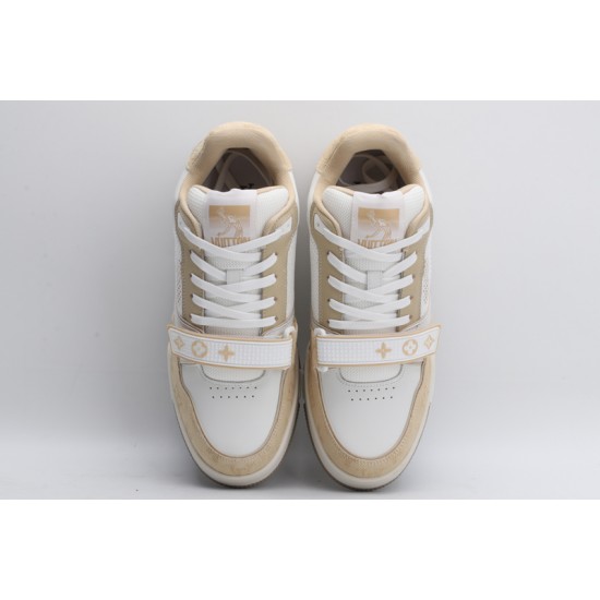 Louis Vuitton LV Trainer Beige White