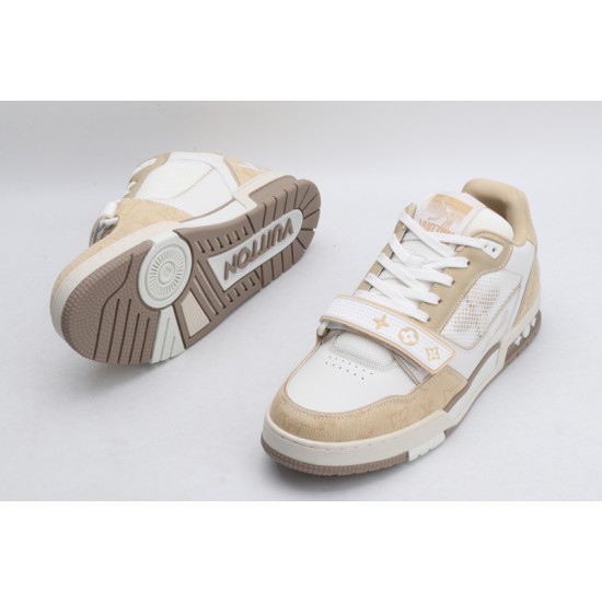 Louis Vuitton LV Trainer Beige White