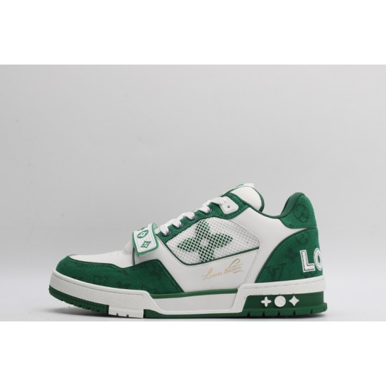 Louis Vuitton LV Trainer Green White