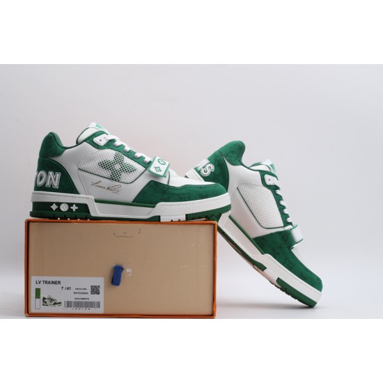 Louis Vuitton LV Trainer Green White