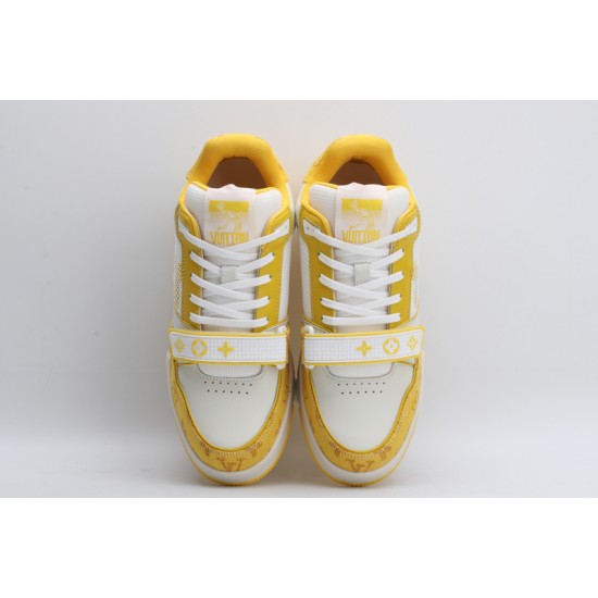 Louis Vuitton LV Trainer Yellow White