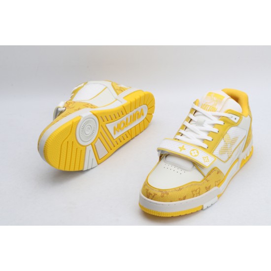 Louis Vuitton LV Trainer Yellow White