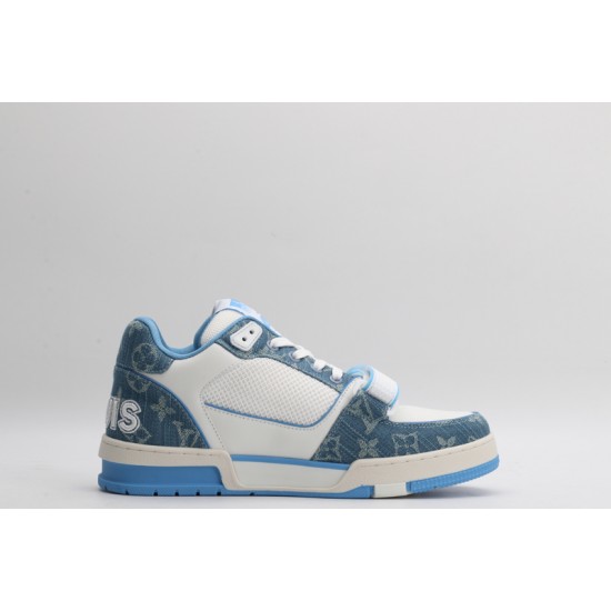 Louis Vuitton LV Trainer Monogram UNC Blue Denim