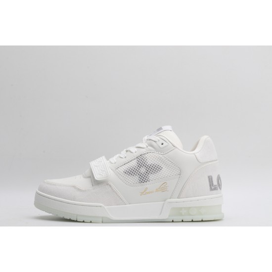 Louis Vuitton LV Trainer White Grey