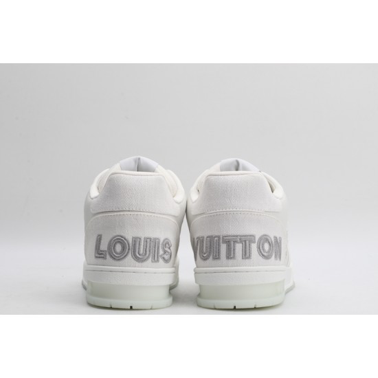 Louis Vuitton LV Trainer White Grey