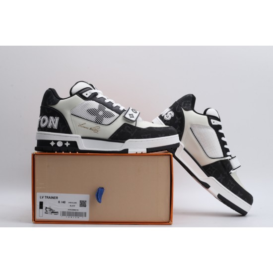 Louis Vuitton LV Trainer White Black