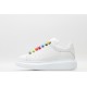 Alexander McQueen Oversized Sneaker White Rainbow shoelace